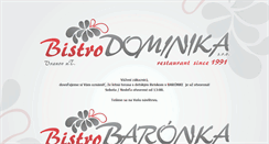 Desktop Screenshot of bistrodominika.sk